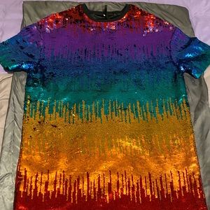 Pride Sequin UGG Shirt Dress.